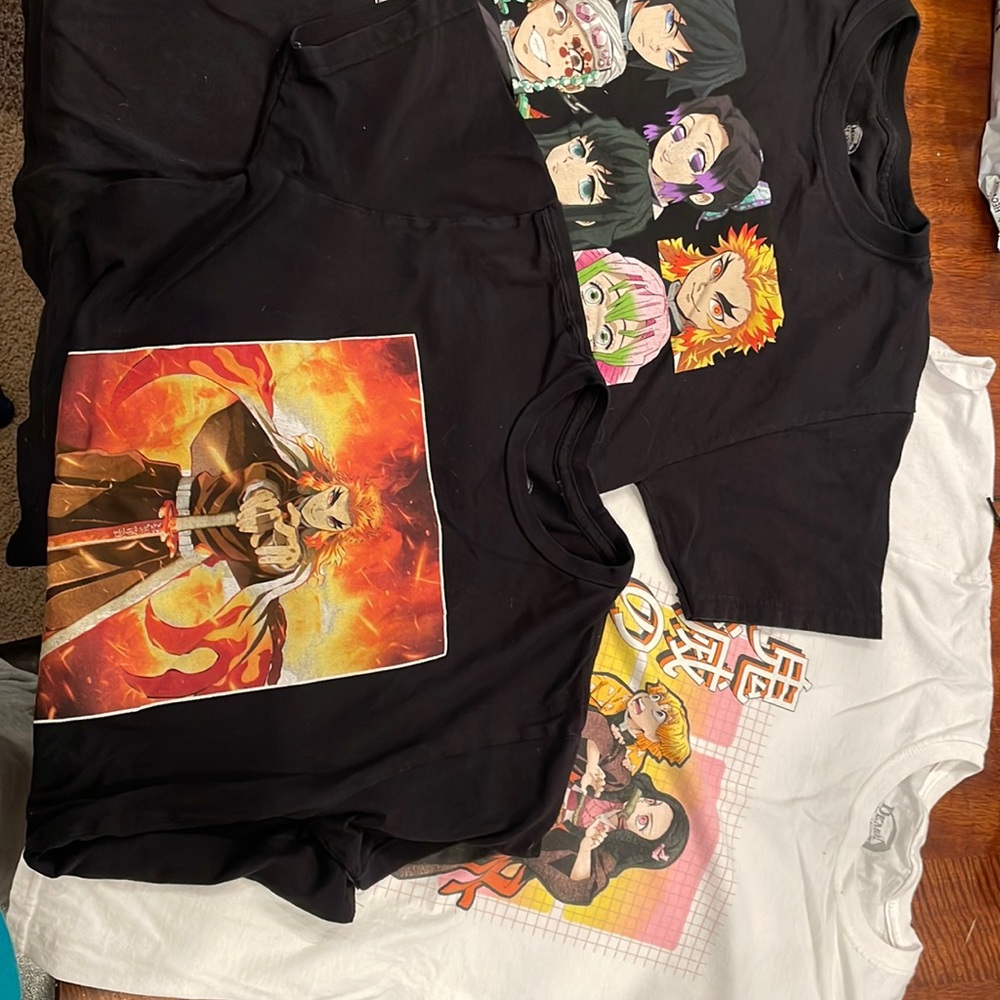 Demon Slayer shirt "lot" sizes x small and small.